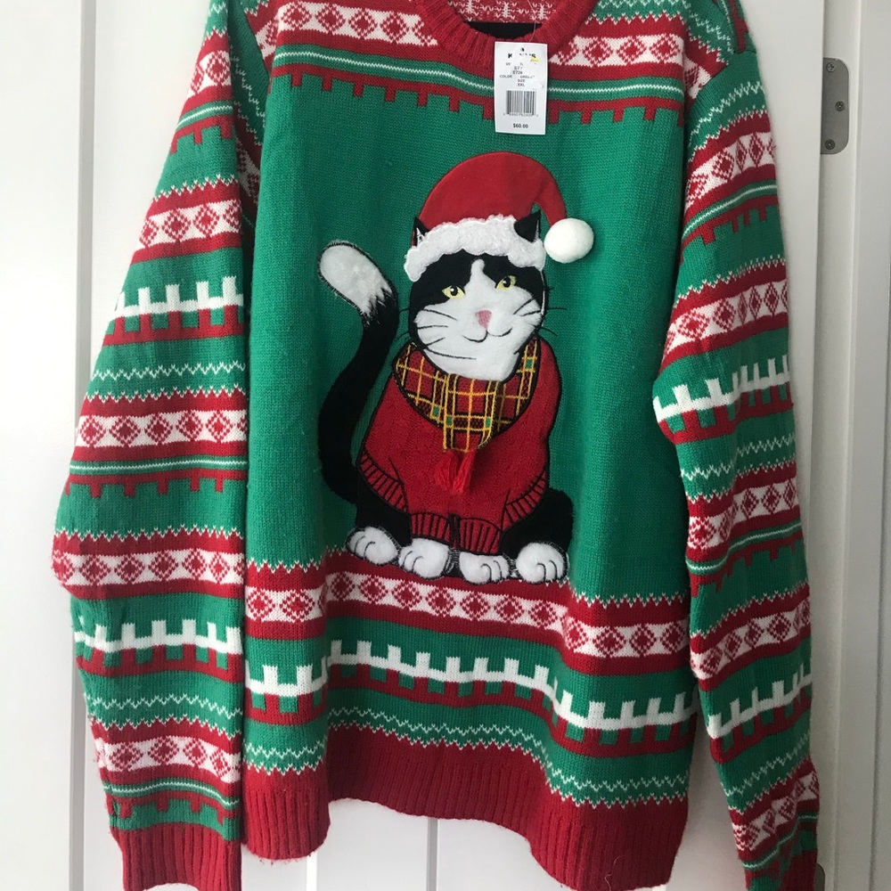 ugly sweater size XXL used once out tag